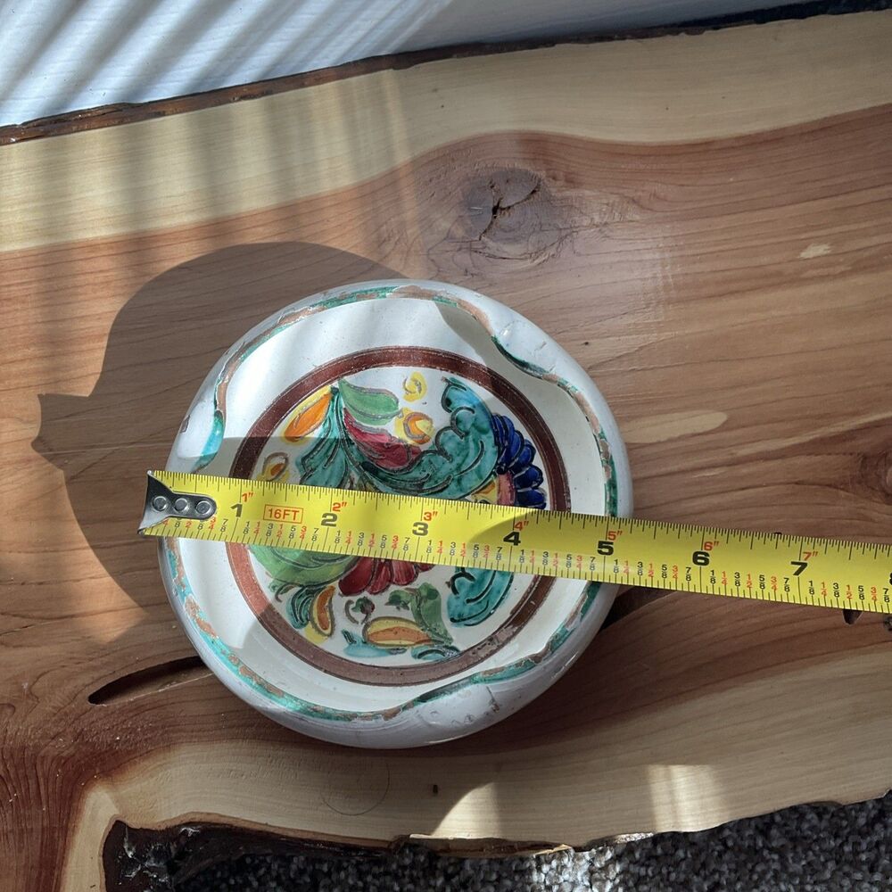 Vintage Colorful Hand Crafted/Hand Painted Art Pottery Bowl